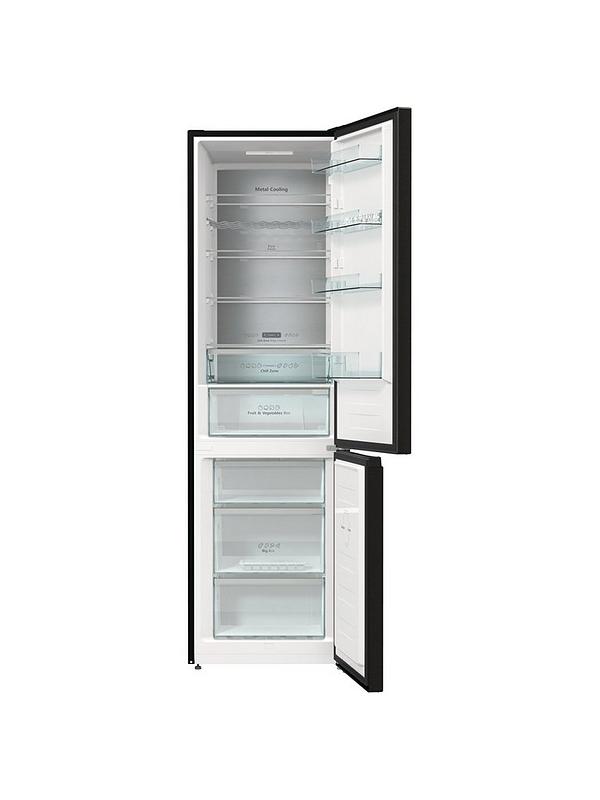 Hisense RB470N4SFCUK 60cm Wide, Total No Frost, C rating, Freestanding Fridge Freezer - Black Stainless Steel - Image 2